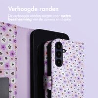 imoshion Design Bookcase Samsung Galaxy A25 (5G) - Purple Flowers