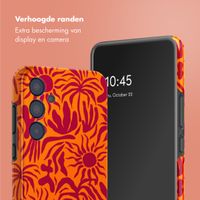 Selencia Vivid Tough Backcover Samsung Galaxy A35 - Tropical Vibes Apricot