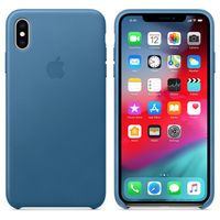 Apple Leather Backcover iPhone Xs Max - Cod Blue