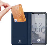 Dux Ducis Slim Softcase Bookcase Nokia X30 - Donkerblauw