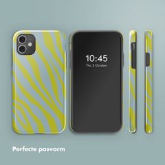 Selencia Vivid Backcover Apple iPhone 11 - Zebra Winter Sky Titanium Yellow