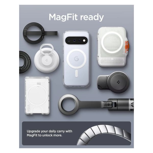 Spigen Ultra Hybrid Backcover MagSafe Google Pixel 11 - Clear / White