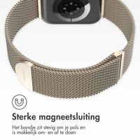 imoshion Milanees magnetisch bandje Apple Watch Series 1 - 9 / SE (38/40/41 mm) | Series 10 / 11 (42 mm) - Maat M - Starlight