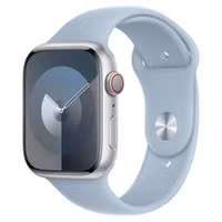 Apple Sport Band Apple Watch Series 1 t/m 9 / SE (38/40/41 mm) | Series 10 (42 mm) - Maat S/M - Light Blue