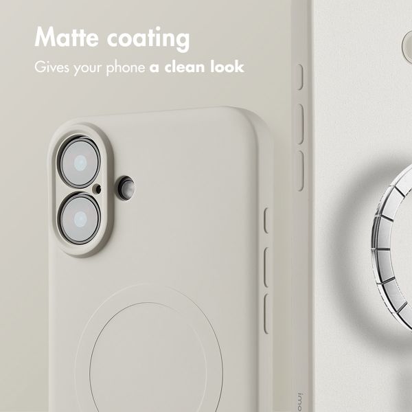 imoshion Colour Back Cover with MagSafe Apple iPhone 16 Plus - Beige
