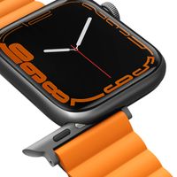 Uniq Revix dubbelzijdig bandje Apple Watch Series 1 t/m 11 / SE / Ultra (44/45/46/49 mm) - Charcoal (Grey/Orange)