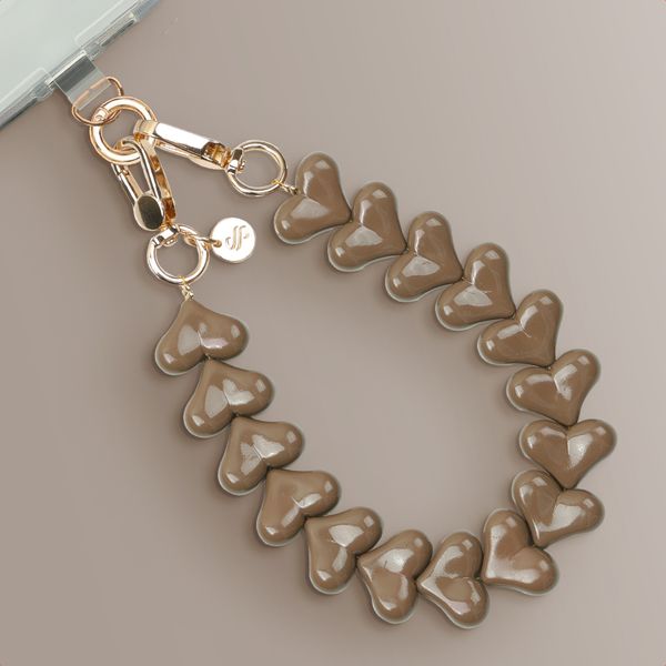 Selencia Lova Hartjes Polskoord - Mocha Brown