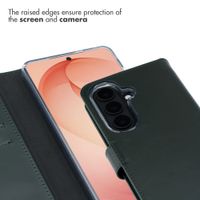 Selencia Genuine Leather Book Case Samsung Galaxy S26 Plus - Green