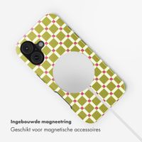 Selencia Vivid Backcover met MagSafe Apple iPhone 17 - Check This Olive