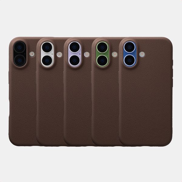 imoshion Texture Backcover Apple iPhone 17 - Donkerbruin
