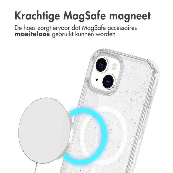 imoshion Sparkle Backcover met MagSafe iPhone 15 - Transparant