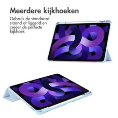 imoshion Trifold Hardcase Bookcase Apple iPad Air 11 inch (2025) M3 / (2024) M2 / Air 5 (2022) / Air 4 (2020) - Lichtblauw