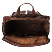 The Chesterfield Brand Rich Laptop rugzak 15-15.6 inch - Echt leer - Donkerbruin