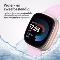 imoshion Siliconen bandje Fitbit Versa / Versa 2 / Versa Lite - Maat S - Oudroze