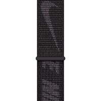 Apple Nike Sport Loop Band Apple Watch Series 1 t/m 11 / SE / Ultra (44/45/46/49 mm) - Zwart / Grijs
