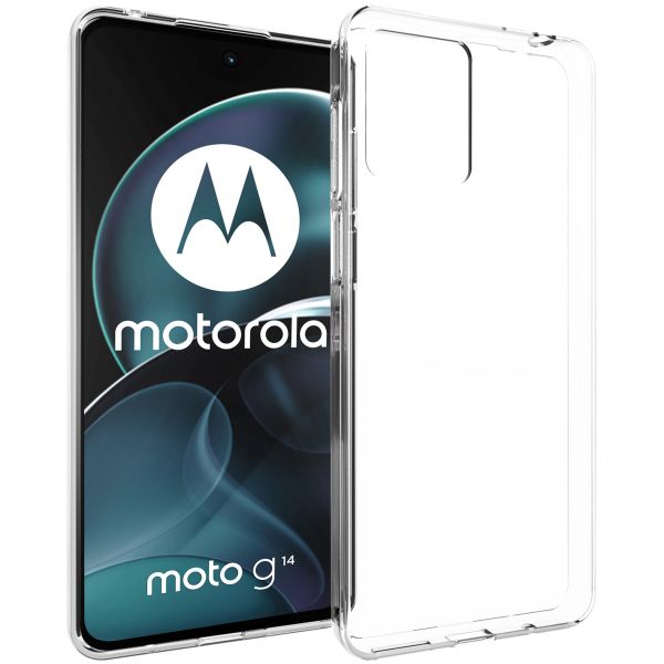 Accezz Clear Backcover Motorola Moto G14 - Transparant