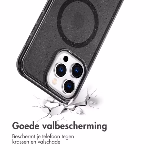 imoshion Sparkle Backcover met MagSafe Apple iPhone 15 Pro Max - Glitter Zwart