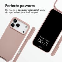 imoshion Siliconen hoesje met koord Apple iPhone 18 Pro / 17 Pro - Sand Pink
