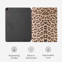 Selencia Vivid tablethoes Apple iPad 9 (2021) 10.2 inch / iPad 8 (2020) 10.2 inch / iPad 7 (2019) 10.2 inch - Wild Leo