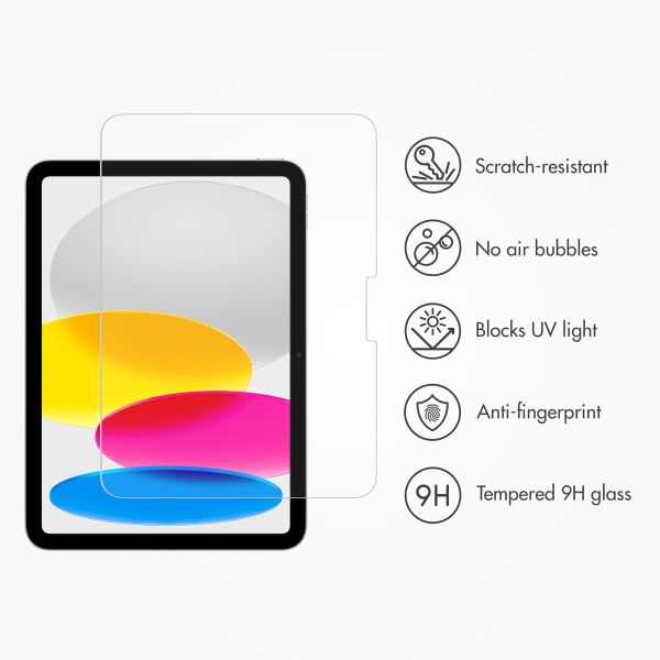Accezz Glass Screen Protector + Applicator Apple iPad 11 (2025) 11 inch A16 / iPad 10 (2022) 10.9 inch