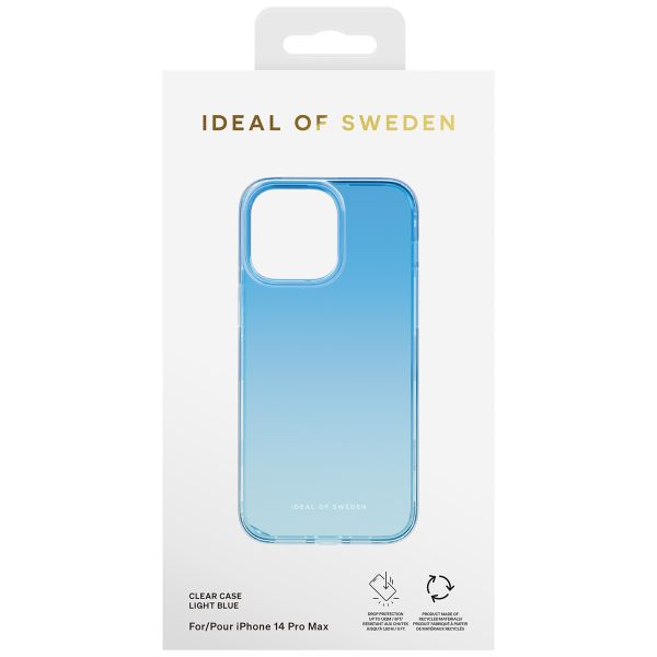 iDeal of Sweden Clear Case iPhone 14 Pro Max - Light Blue