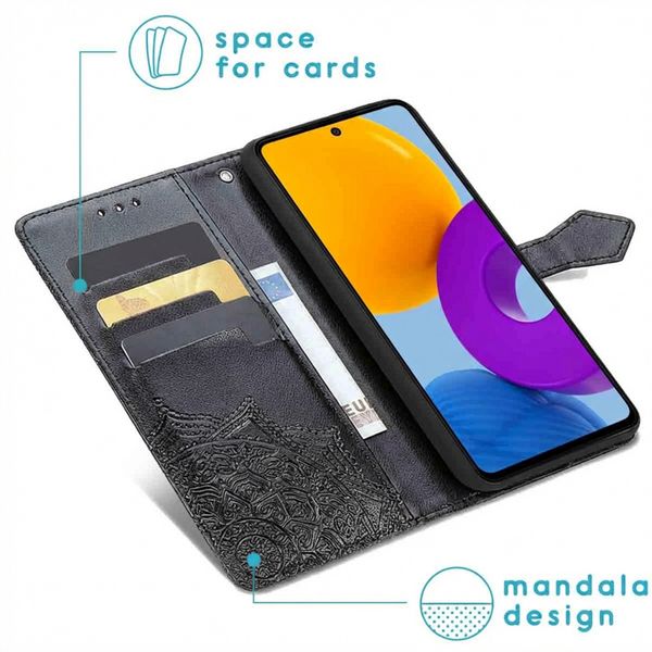imoshion Mandala Bookcase Samsung Galaxy M52 - Zwart