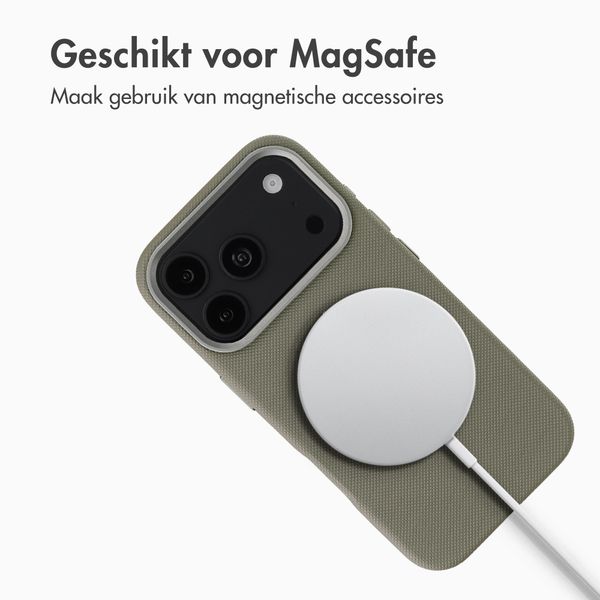 Accezz Mesh Backcover met MagSafe Apple iPhone 17 Pro - Donkergrijs