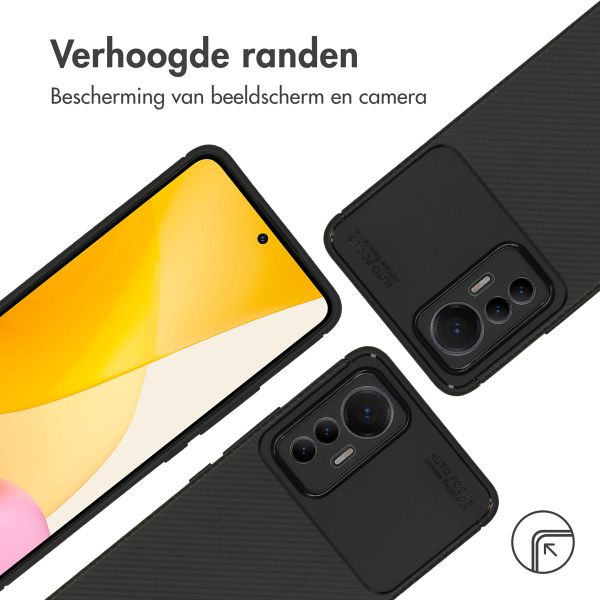 imoshion Carbon Softcase Backcover Xiaomi 12 Lite - Zwart