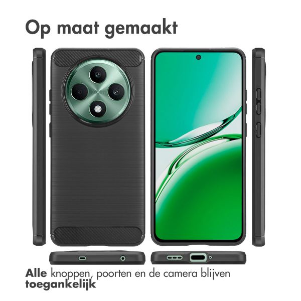 imoshion Brushed Backcover Oppo Reno 12F 5G - Zwart