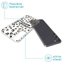 imoshion Design hoesje Samsung Galaxy S22 Plus - Luipaard - Bruin / Zwart