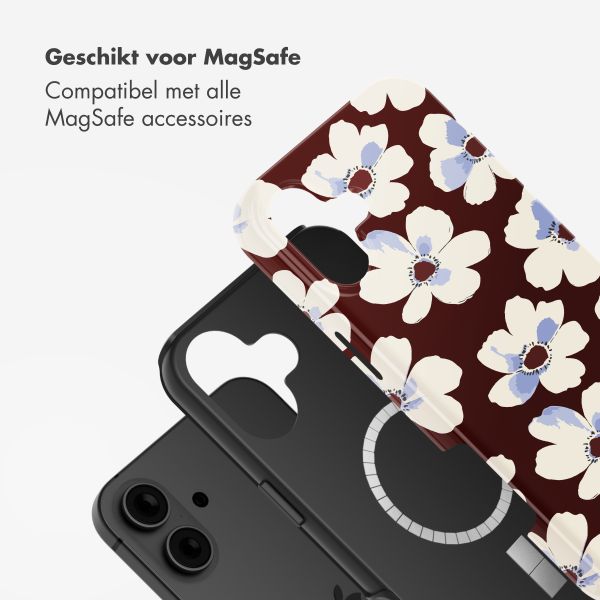 Selencia Vivid Backcover met MagSafe Apple iPhone 16 - Choco Flower Pop