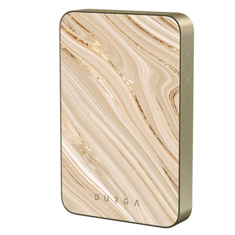 Burga Magnetic Powerbank 5.000 mAh - MagSafe en Qi2 - Full Glam / Gold