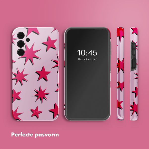 Selencia Vivid Backcover Samsung Galaxy A15 (5G) - Stars Rubine Red Light Pink