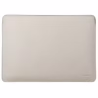 Accezz Leather Laptop hoes Apple MacBook 14 inch - Laptopsleeve - Beige