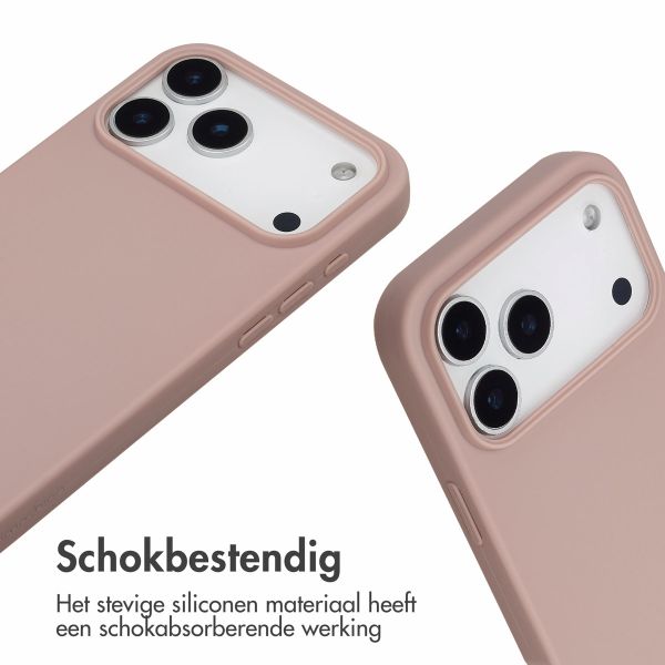 imoshion Siliconen hoesje met koord Apple iPhone 17 Pro Max - Sand Pink