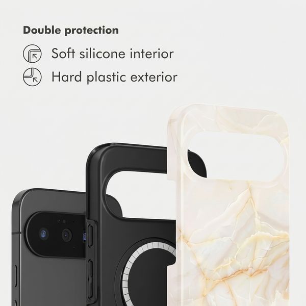 Selencia Vivid Case with MagSafe Google Pixel 11 Pro - Golden Beige Marble