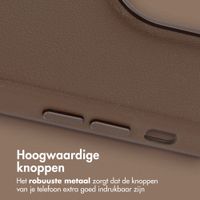 Accezz MagSafe Leather Backcover Apple iPhone 14 Pro - Coffee Brown