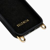 Selencia Rivièra MagSafe Backcover met afneembare haakjes iPhone 12 / 12 Pro - Velvet Black