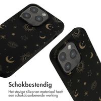 imoshion Siliconen design hoesje met koord iPhone 14 Pro - Sky Black