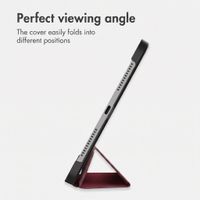 imoshion Trifold Book Case Apple iPad Pro 11 (2025) M5 / (2024) M4 - Bordeaux