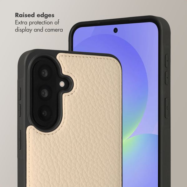 Selencia Nova Phone Case with Cord and Card Holder Samsung Galaxy A37 (5G) - Beige