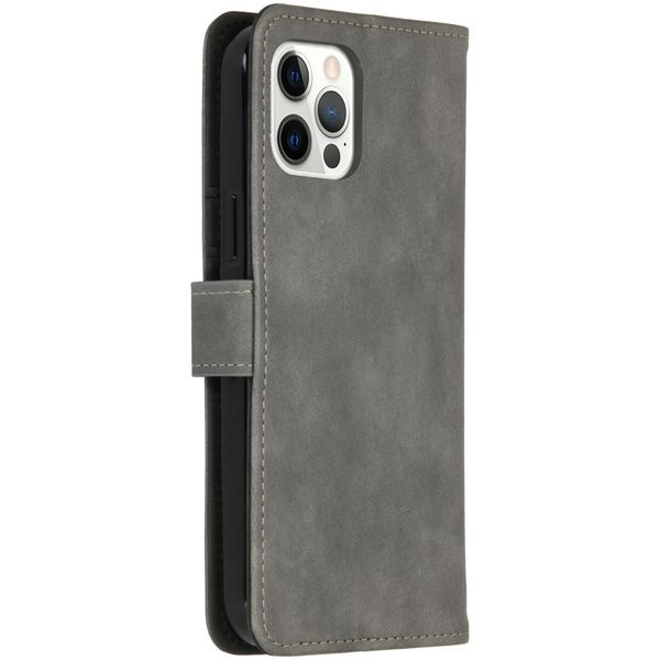 imoshion Luxe Bookcase iPhone 12 (Pro) - Grijs