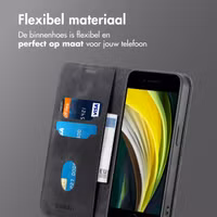 imoshion Slim Bookcase Apple iPhone SE (2022 / 2020) / 8 / 7 / 6(s) - Zwart