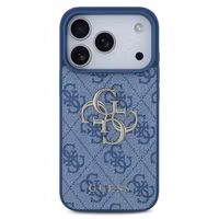 Guess 4G Metal Logo Backcover Apple iPhone 17 Pro Max - Blauw