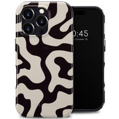 Selencia Vivid Backcover met MagSafe Apple iPhone 16 Pro - Art Wave Black