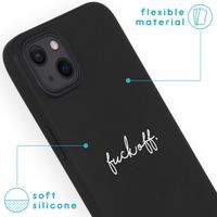 imoshion Design hoesje iPhone 13 - Fuck Off - Zwart