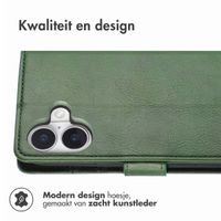 imoshion Luxe Bookcase Apple iPhone 16 - Groen