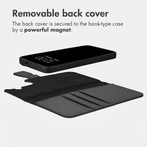 imoshion Detachable 2-in-1 Luxury Bookcase Samsung Galaxy S26 FE - Black