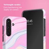 Selencia Vivid Backcover Samsung Galaxy S25 - Pastel Lipstick Marble