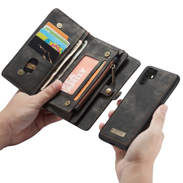 CaseMe Luxe Lederen 2 in 1 Portemonnee Bookcase Huawei P30 Pro